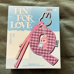 Authentic Confirmed Labubu Pin For Love Letter Pendant W, Purchased from Popmart